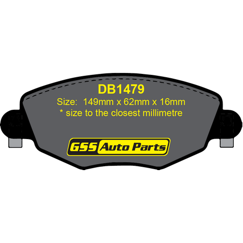 DBA Front Street Series Brake Pads DB1479SS DB1479 thumbnail
