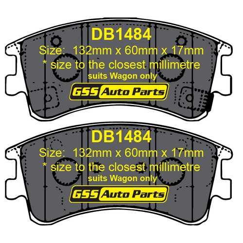 Bendix GCT Front Brake Pads DB1484GCT DB1484 thumbnail