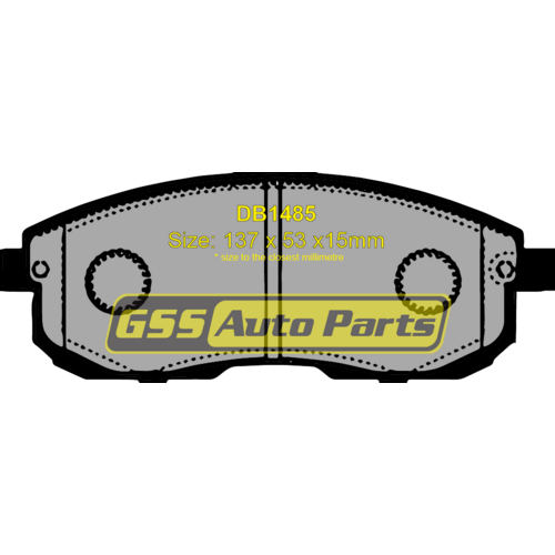 Front Ultra Ceramic Brake Pads DB1485CP DB1485 thumbnail