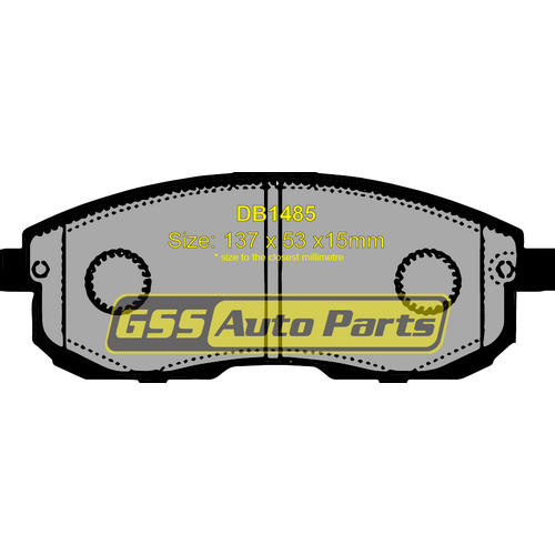 DBA Front Street Series Brake Pads DB1485SS DB1485 thumbnail