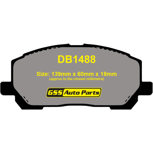 Front Ultra Ceramic Brake Pads DB1488CP DB1488 thumbnail
