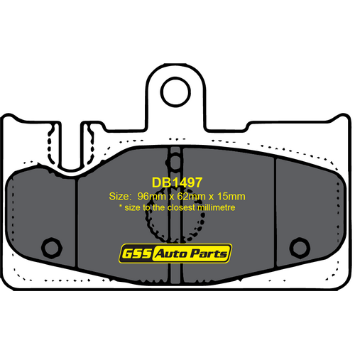 DBA Rear Street Series Brake Pads DB1497SS DB1497 thumbnail