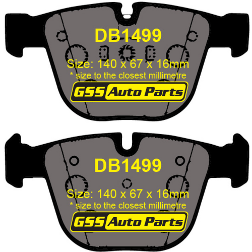 Bendix Euro+ Rear Brake Pad DB1499-EURO DB1499 thumbnail