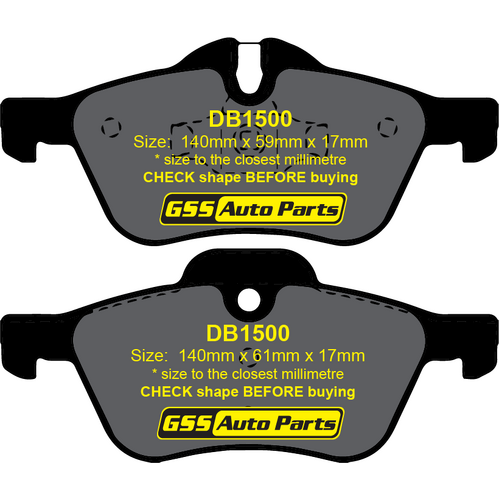 DBA Front Street Series Brake Pads DB1500SS DB1500 thumbnail