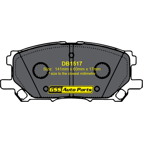 DBA Front Street Series Brake Pads DB1517SS DB1517 thumbnail
