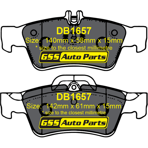 DBA Rear Street Series Brake Pads DB1657SS DB1657 thumbnail