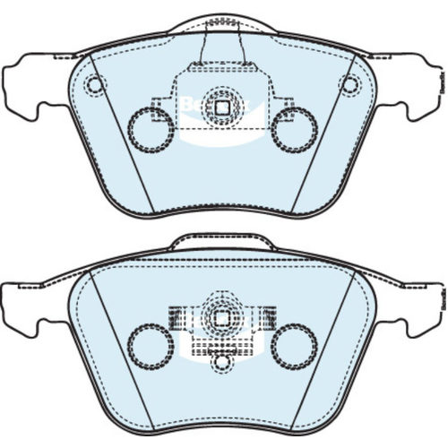 Bendix Front 4WD And SUV Series Brake Pads DB1658-4WD thumbnail