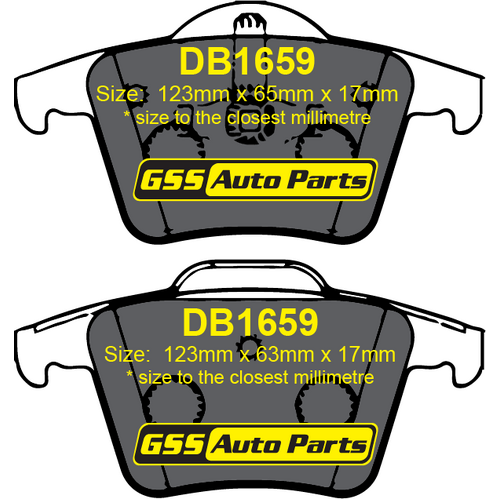 DBA Rear Street Series Brake Pads DB1659SS DB1659 thumbnail