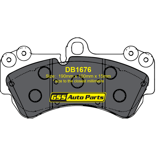 DBA Front Street Performance Brake Pads DB1676SP DB1676 thumbnail