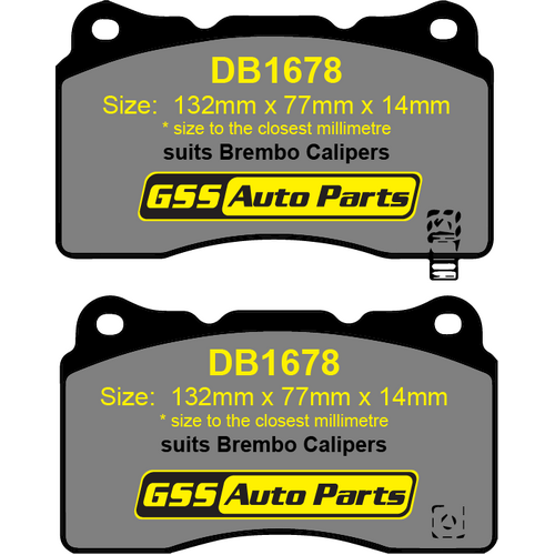 DBA Front Street Series EV Brake Pads DB1678SSEV DB1678 thumbnail