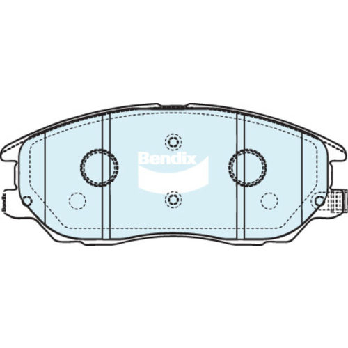 Bendix Front 4WD Brake Pads DB1684-4WD thumbnail