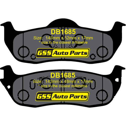 DBA Rear Street Series Brake Pads DB1685SS DB1685 thumbnail