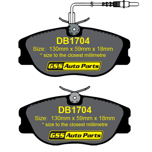 DBA Front Street Series Brake Pads DB1704SS DB1704 thumbnail
