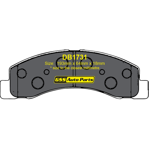 DBA Front Street Series Brake Pads DB1731SS DB1731 thumbnail