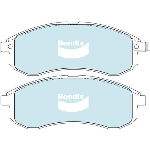 Bendix Front 4WD Brake Pads DB1738-4WD thumbnail