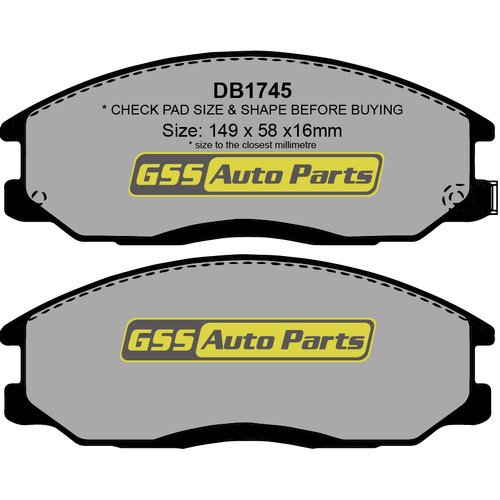 DBA Front Street Series Brake Pads DB1745SS DB1745 thumbnail