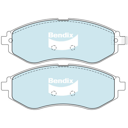 Bendix Front GCT Brake Pads DB1748GCT thumbnail