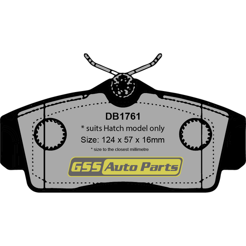 DBA Front Street Series Brake Pads DB1761SS DB1761 thumbnail