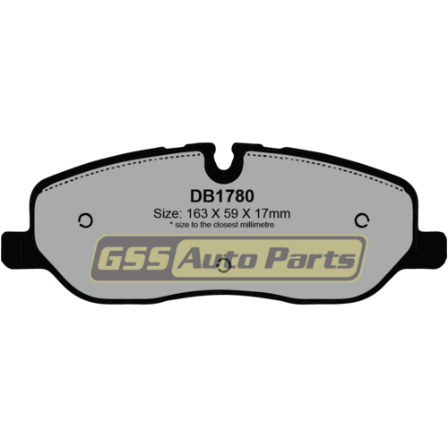 Bendix Front 4WD Brake Pads DB1780-4WD thumbnail