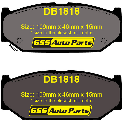 Front Ultra Plus Ceramic Brake Pads DB1818UP DB1818 thumbnail