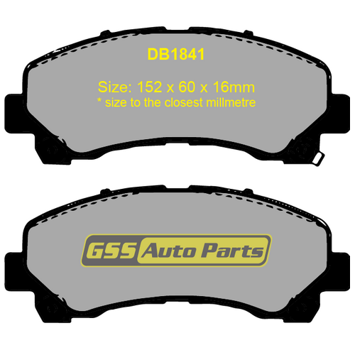 DBA Front Street Performance Brake Pads DB1841SP DB1841 thumbnail