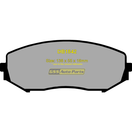 DBA Front Street Series Brake Pads DB1842SS DB1842 thumbnail