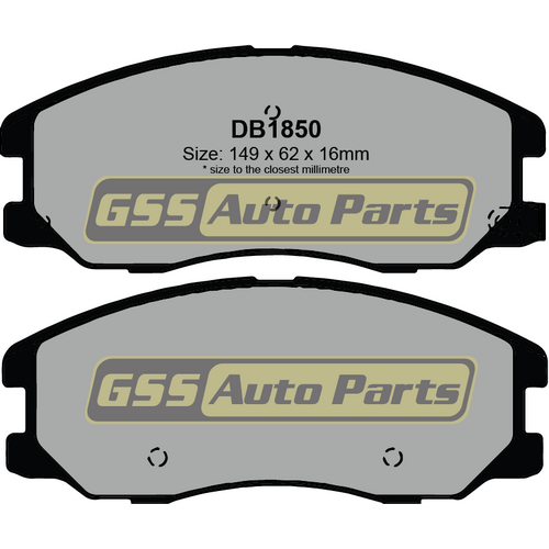 Front Ultra Plus Ceramic Brake Pads With Hardware DB1850UP DB1850 thumbnail
