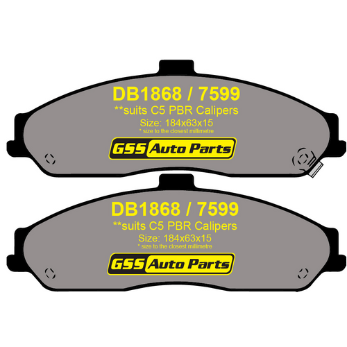 Bendix Front GCT Brake Pads DB1868GCT thumbnail