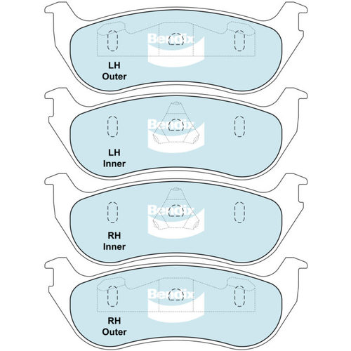 Bendix Rear 4WD Brake Pads DB1906-4WD thumbnail
