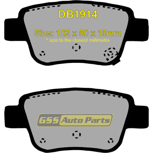 Bendix Rear Heavy Duty Brake Pads DB1914HD thumbnail