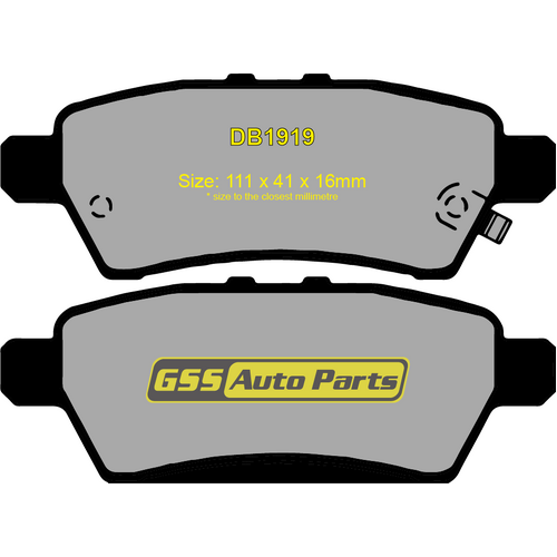 DBA Rear Xtreme Performance Brake Pads DB1919XP DB1919 thumbnail