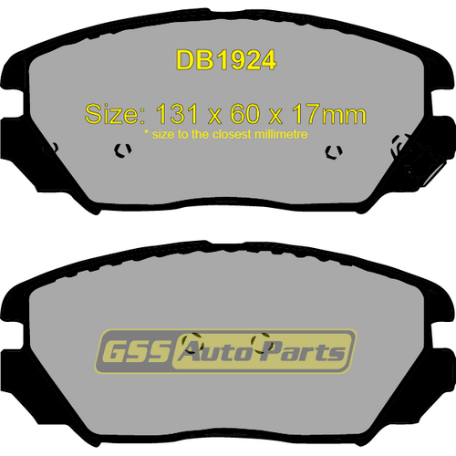 DBA Front Street Series Brake Pads DB1924SS DB1924 thumbnail