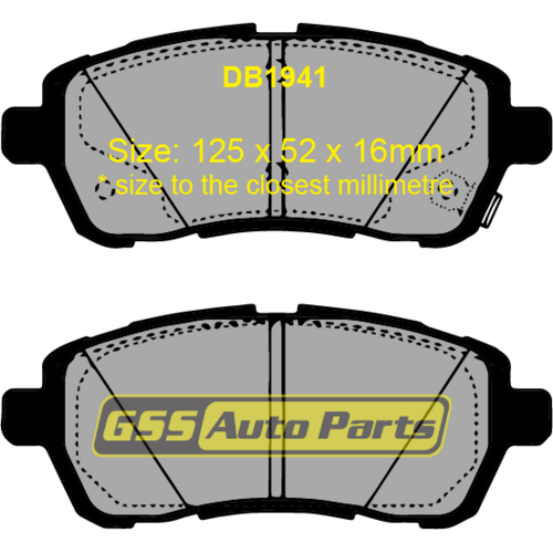 Front Ultra Ceramic Brake Pads DB1941CP DB1941 thumbnail