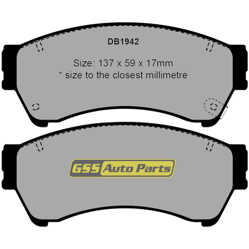 Bendix Front GCT Brake Pads DB1942GCT thumbnail