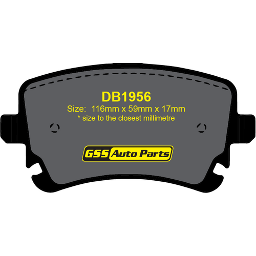 DBA Rear Street Series Brake Pads DB1956SS DB1956 thumbnail