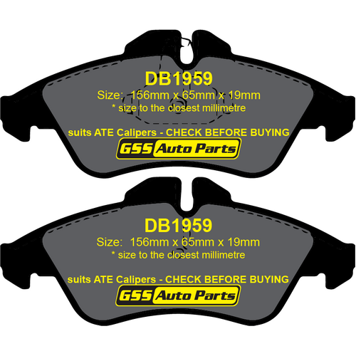 DBA Front Street Series Brake Pads DB1959SS DB1959 thumbnail