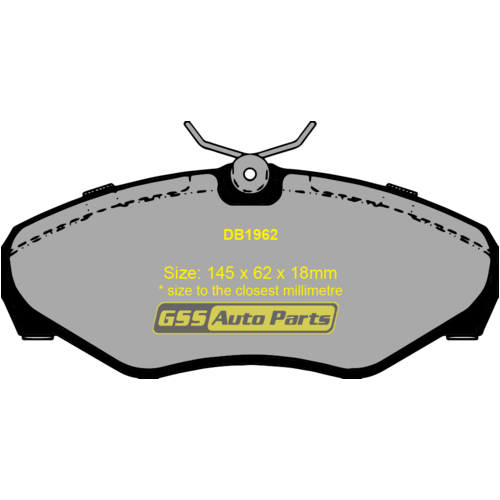 Bendix Front Euro Brake Pads DB1962-EURO thumbnail