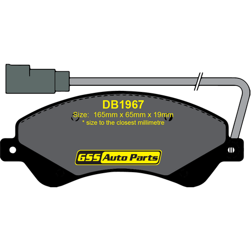 DBA Front Street Performance Brake Pads DB1967SP DB1967 thumbnail
