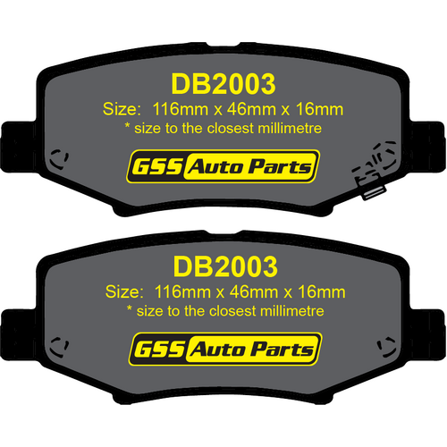 DBA Rear Street Performance Brake Pads DB2003SP DB2003 thumbnail