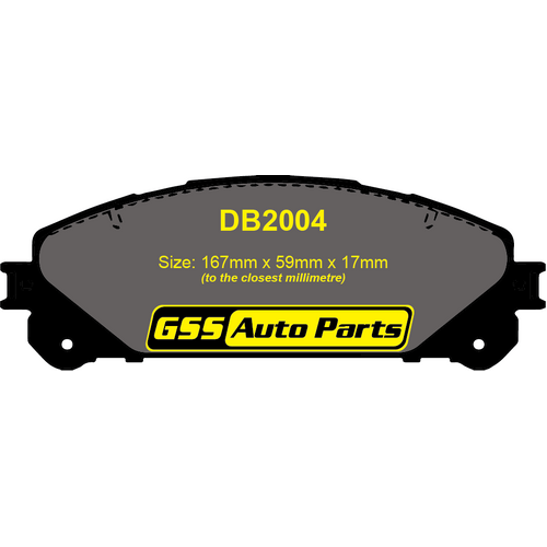 DBA Front Xtreme Performance Brake Pads DB2004XP DB2004 thumbnail