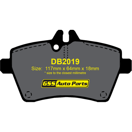 DBA Front Street Series Brake Pads DB2019SS DB2019 thumbnail