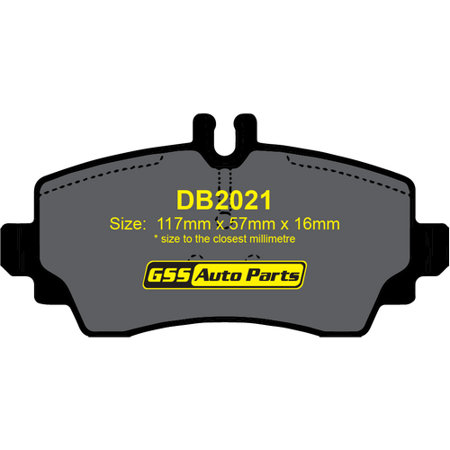 DBA Front Street Series Brake Pads DB2021SS DB2021 thumbnail