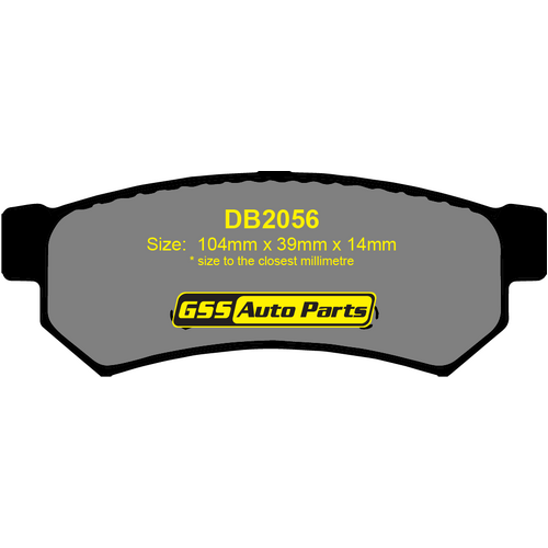 Bendix Rear GCT Brake Pads DB2056GCT thumbnail