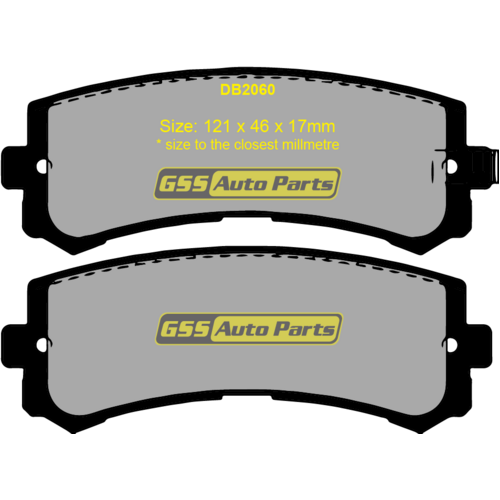 Bendix Rear 4WD Brake Pads DB2060-4WD thumbnail