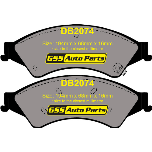 Bendix Front Ultimate 4WD Brake Pads DB2074ULT4WD thumbnail