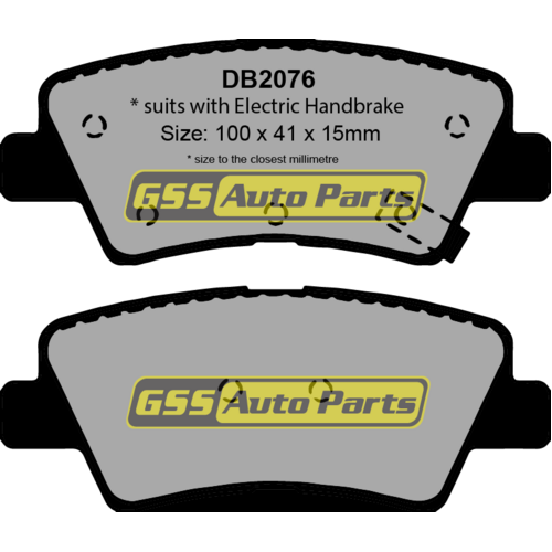 Bendix Rear GCT Brake Pads DB2076GCT thumbnail