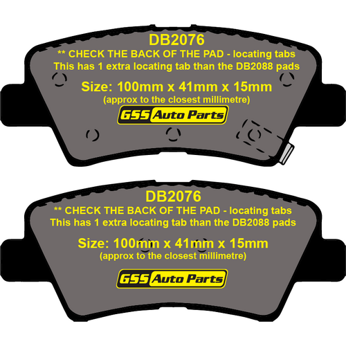 DBA Rear Street Performance Brake Pads DB2076SP DB2076 thumbnail