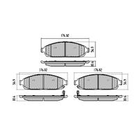 Bendix Front 4WD Brake Pads DB2113-4WD thumbnail