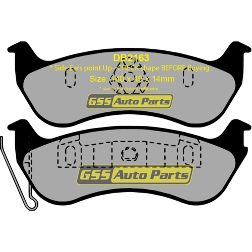 Bendix Rear 4WD Brake Pad Set DB2163-4WD thumbnail