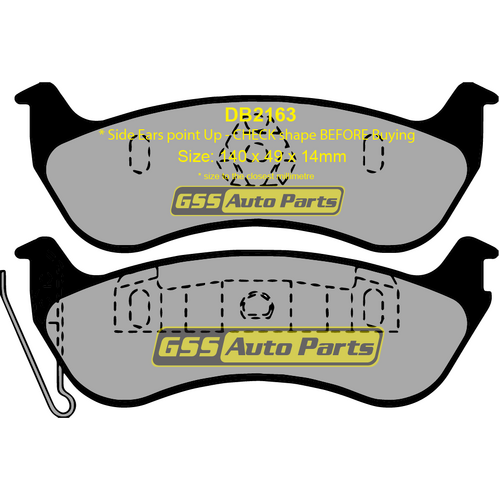 DBA Rear Street Series Brake Pads DB2163SS DB2163 thumbnail